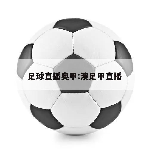 足球直播奥甲:澳足甲直播
