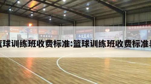 篮球训练班收费标准:篮球训练班收费标准表
